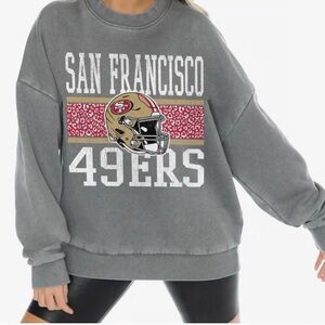 NEW - Gameday Couture San Francisco Forty Niners oversized sweatshirt